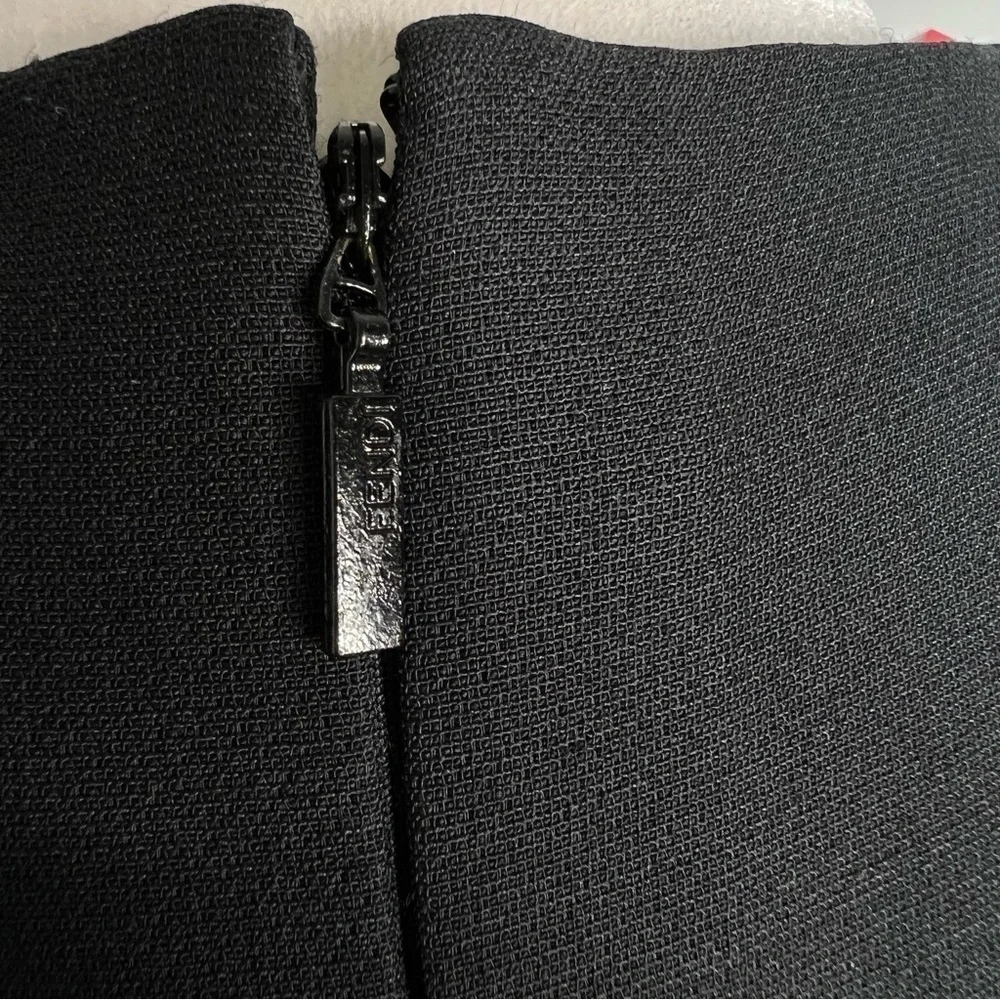 NWT Fendi Monster Eyes Embellished Black Leather Wool Cocktail Dress 42 6 - Picture 10 of 15